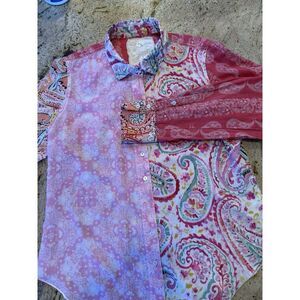 Cino Colorful Paisley Button Down Shirt